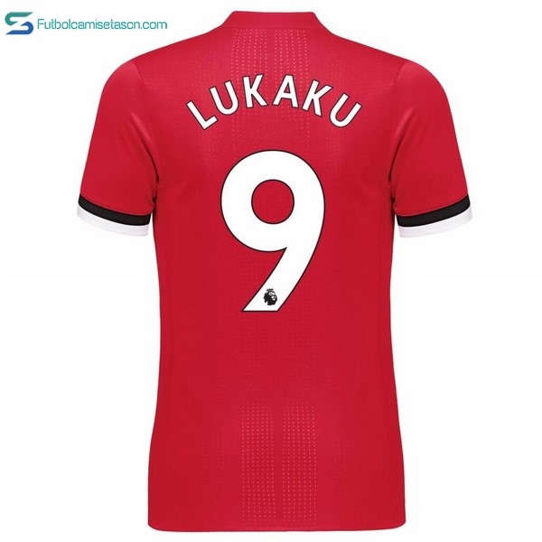 Camiseta Manchester United 1ª Lukaku 2017/18